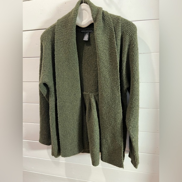 💚 SARAH SPENCER – Olive Green Open Front Cardigan (L/G) - Picture 6 of 8